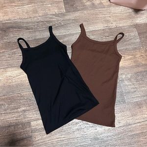 2 Pack Tank Top- Brown and Black